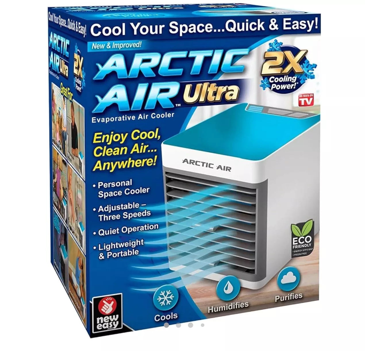 Ventilador Aire Acondicionado Bajo Consumo USB